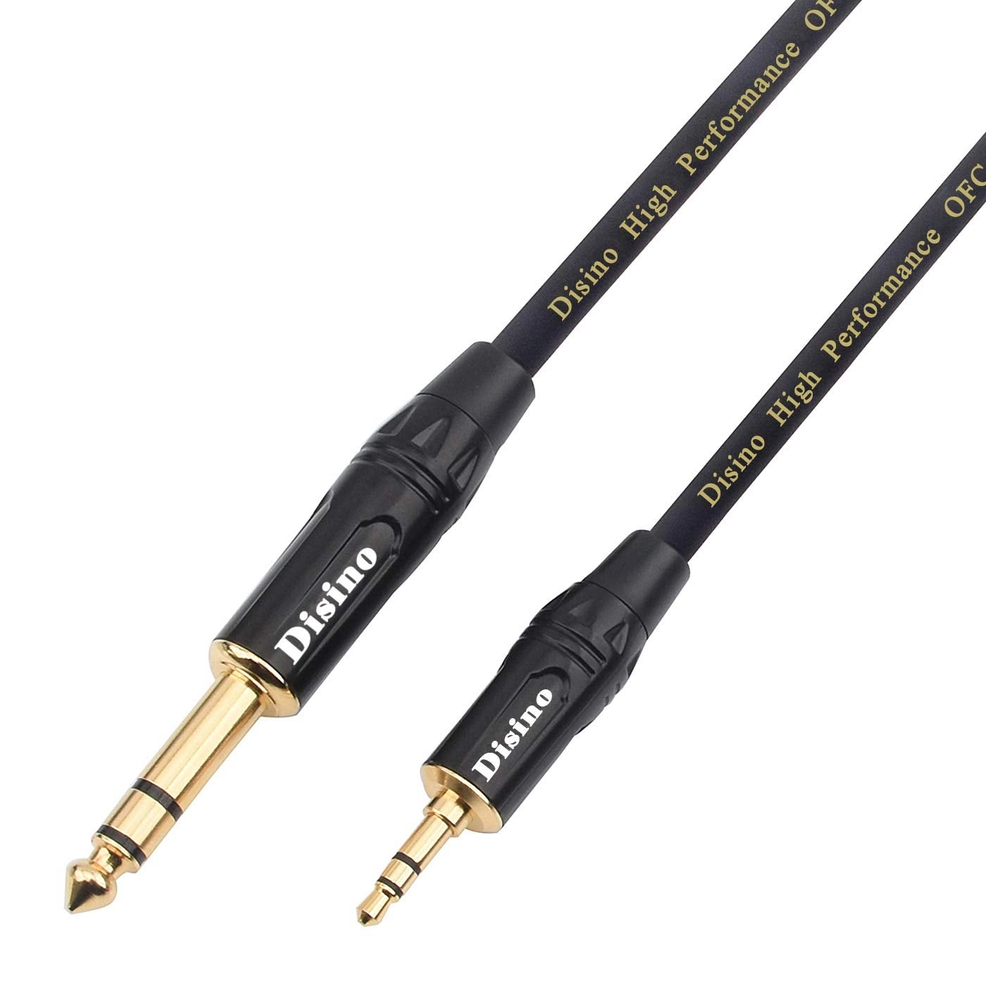 Disino 1/8 to 1/4 Stereo Cable - 6.6 feet