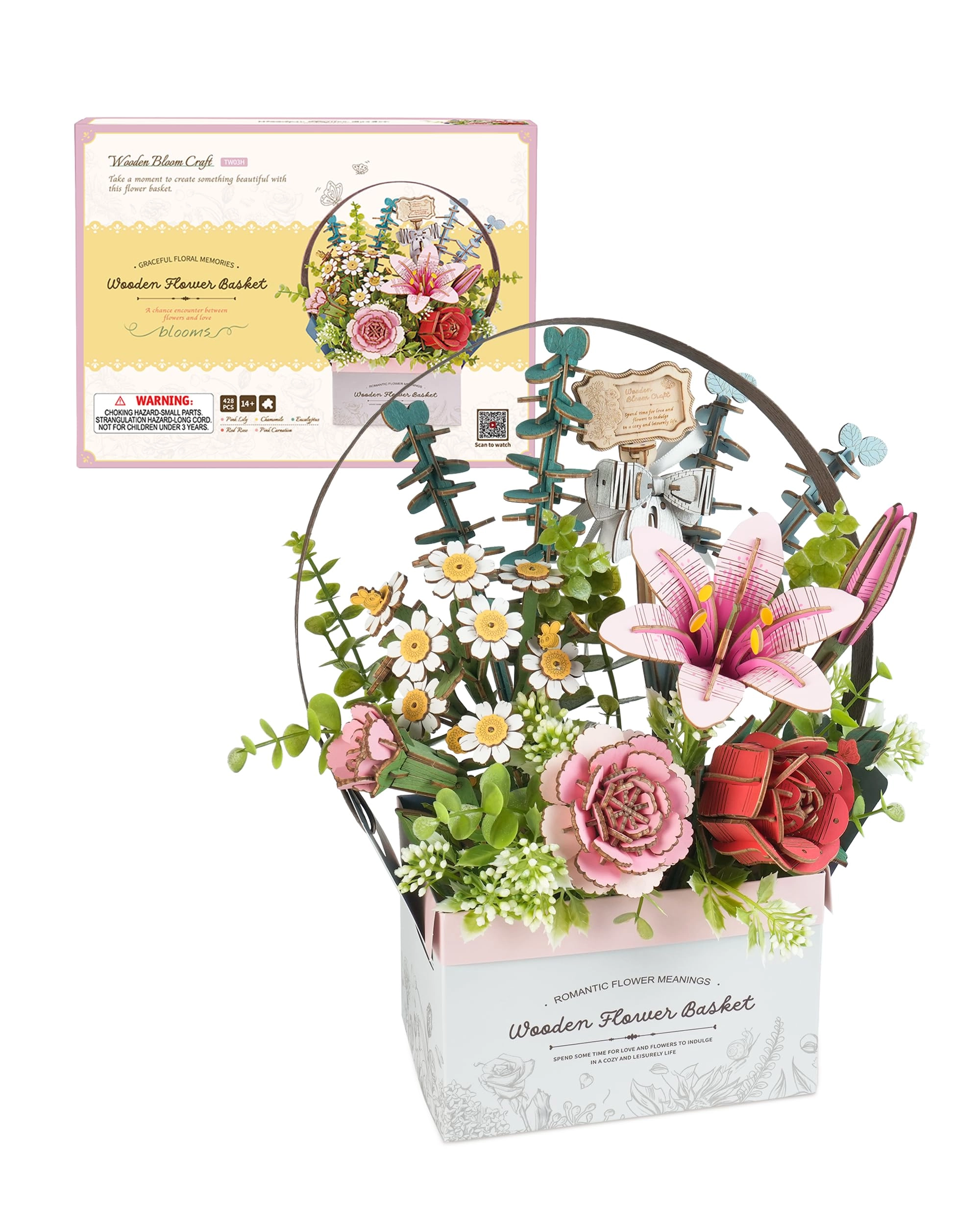 RoboTime Flower Bouquet Basket Building Set - Floral