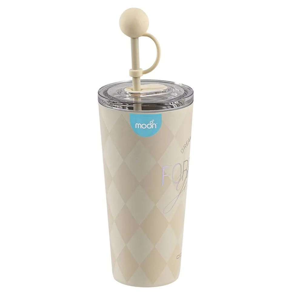 MOON Double Wall Smoothie Cup - Straw