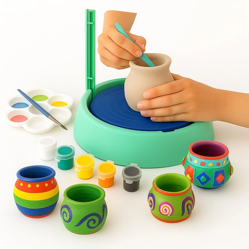 Toy Imagine Pottery Wheel Kit - Clay 1.49 Kg