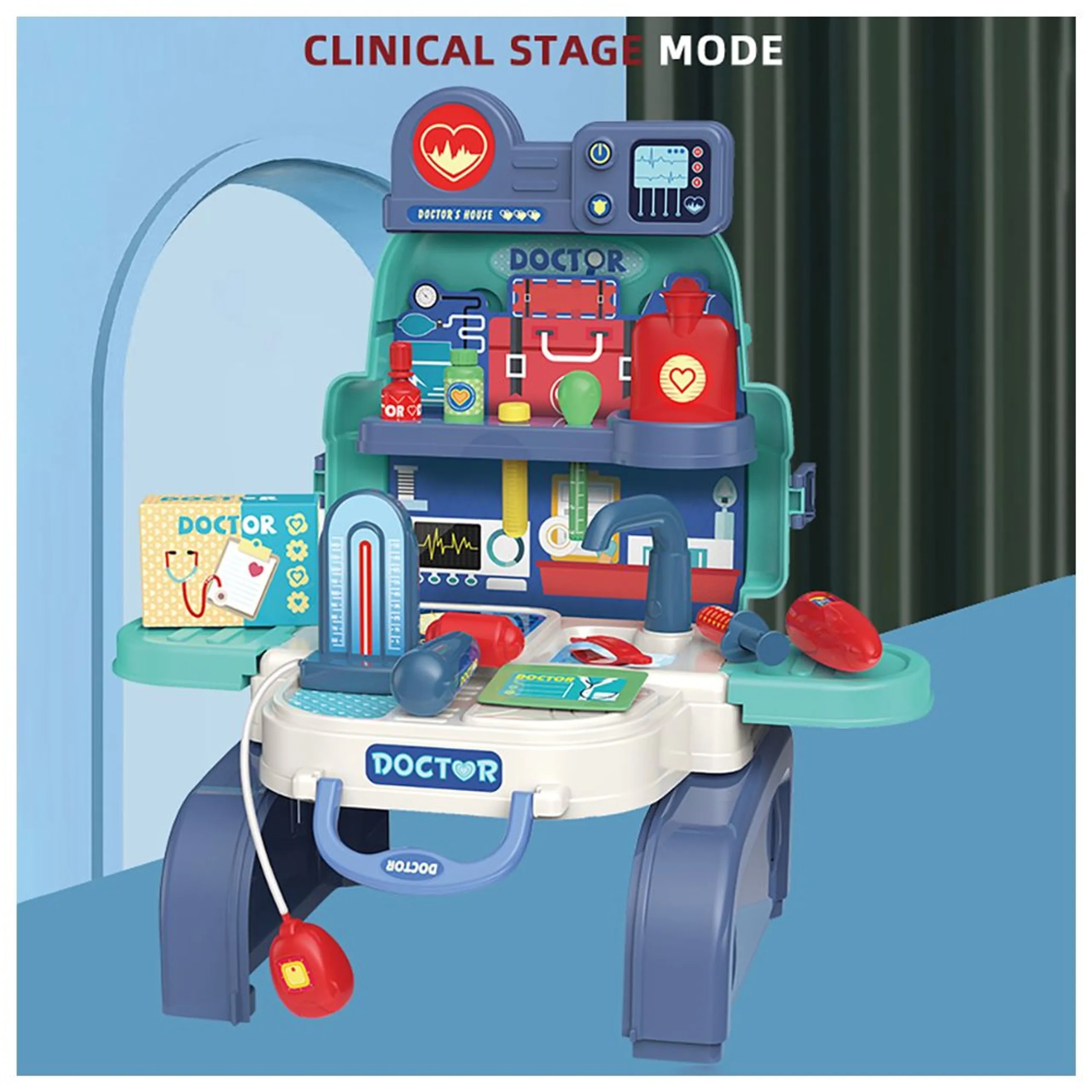 Role Play Clinic Toy Set School Bag - 23pcs