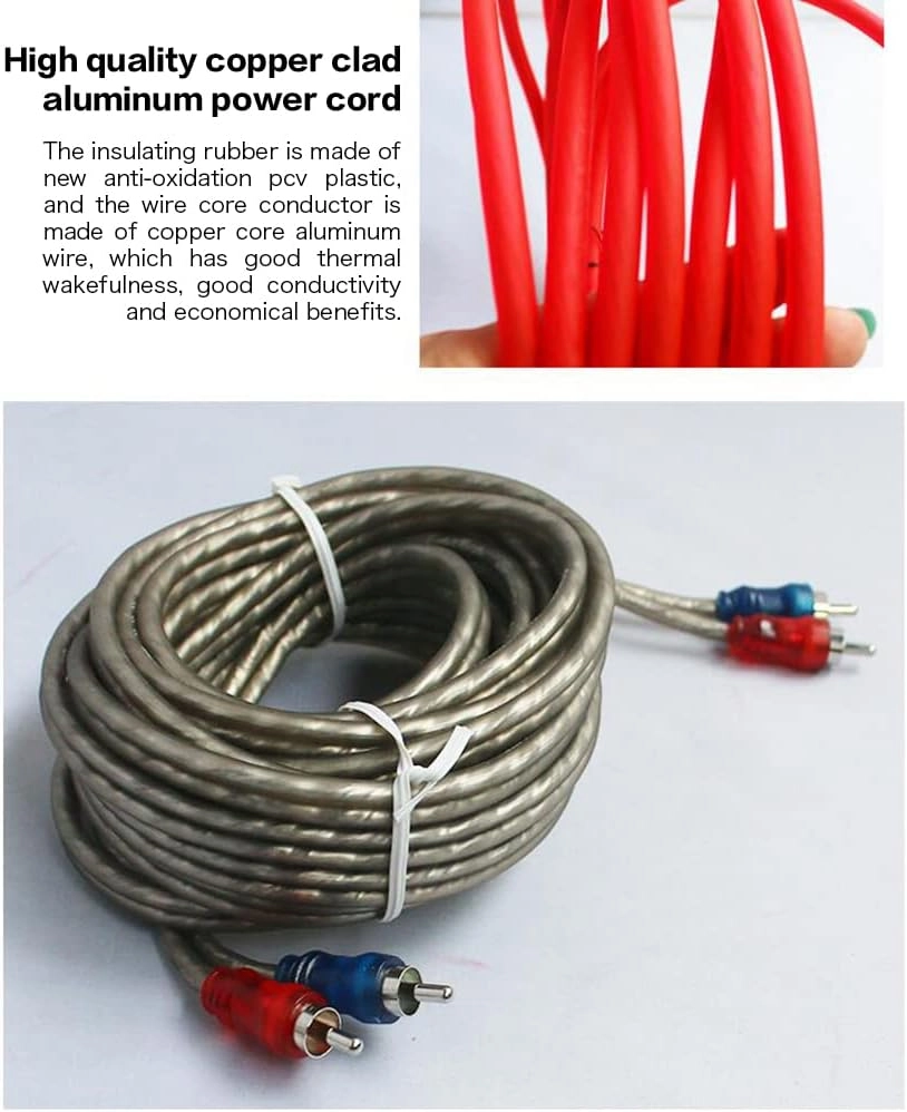 RCA Subwoofer Cable - 8GA 90 Degree
