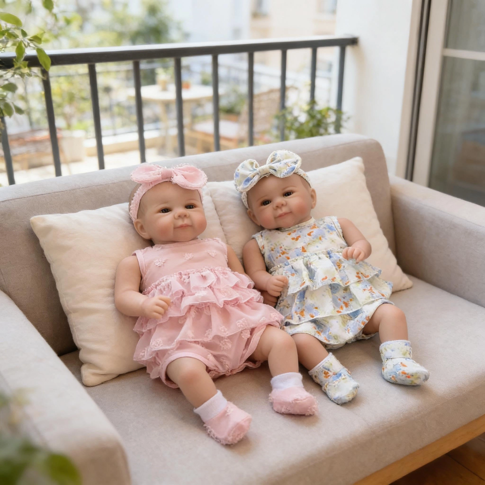 Nanjing Tianzeng Gifts Co.,Ltd Reborn Baby Doll - Twins 20 inch Vinyl Girl Ages 3+