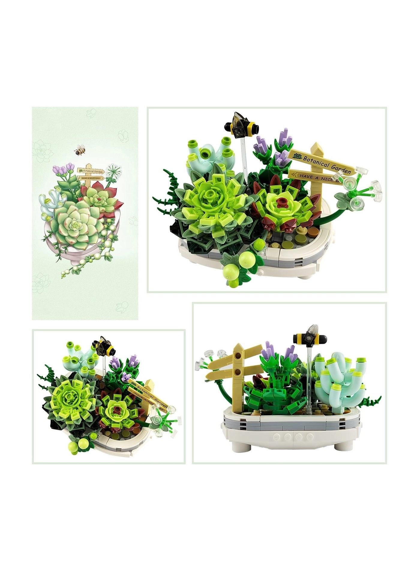 Mini Bricks Bonsai Model - ABS 4.72*3.15*2.96 inch