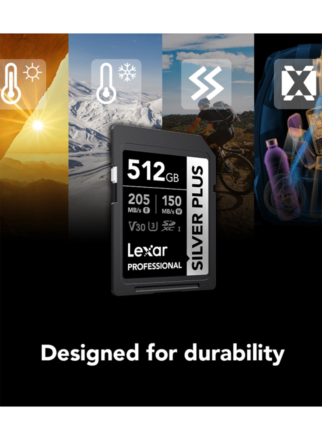 Professional SILVER PLUS SDXC U3 256GB