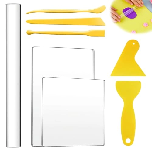 CoolShef Clay Art Tools Set - Acrylic 8 Pcs