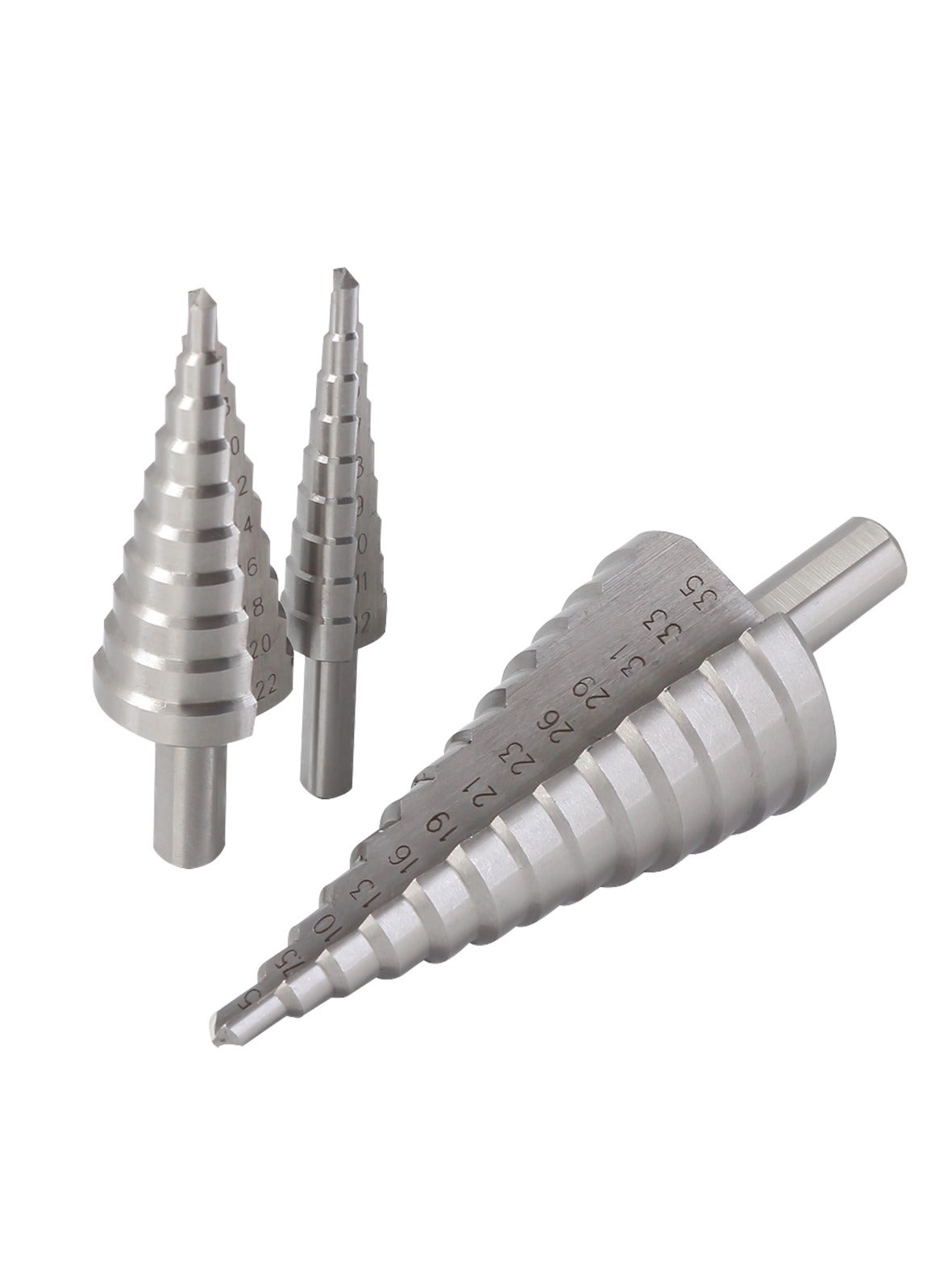 HSS STEP DRILL BITS - High-Speed Steel 3-Pc