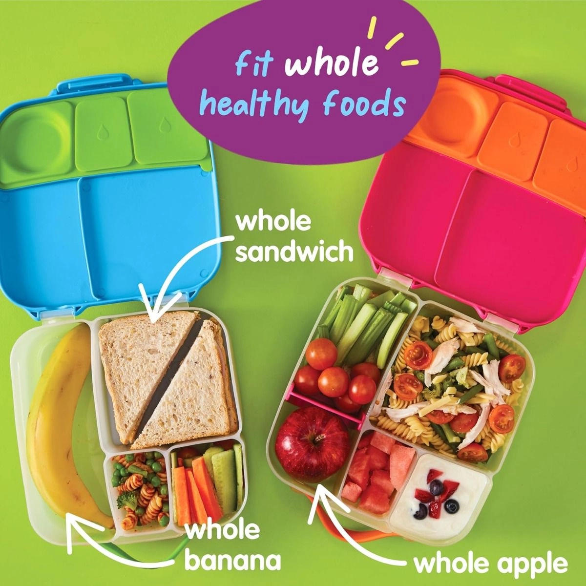Mini Bento Lunchbox - Multi Colour 3 +
