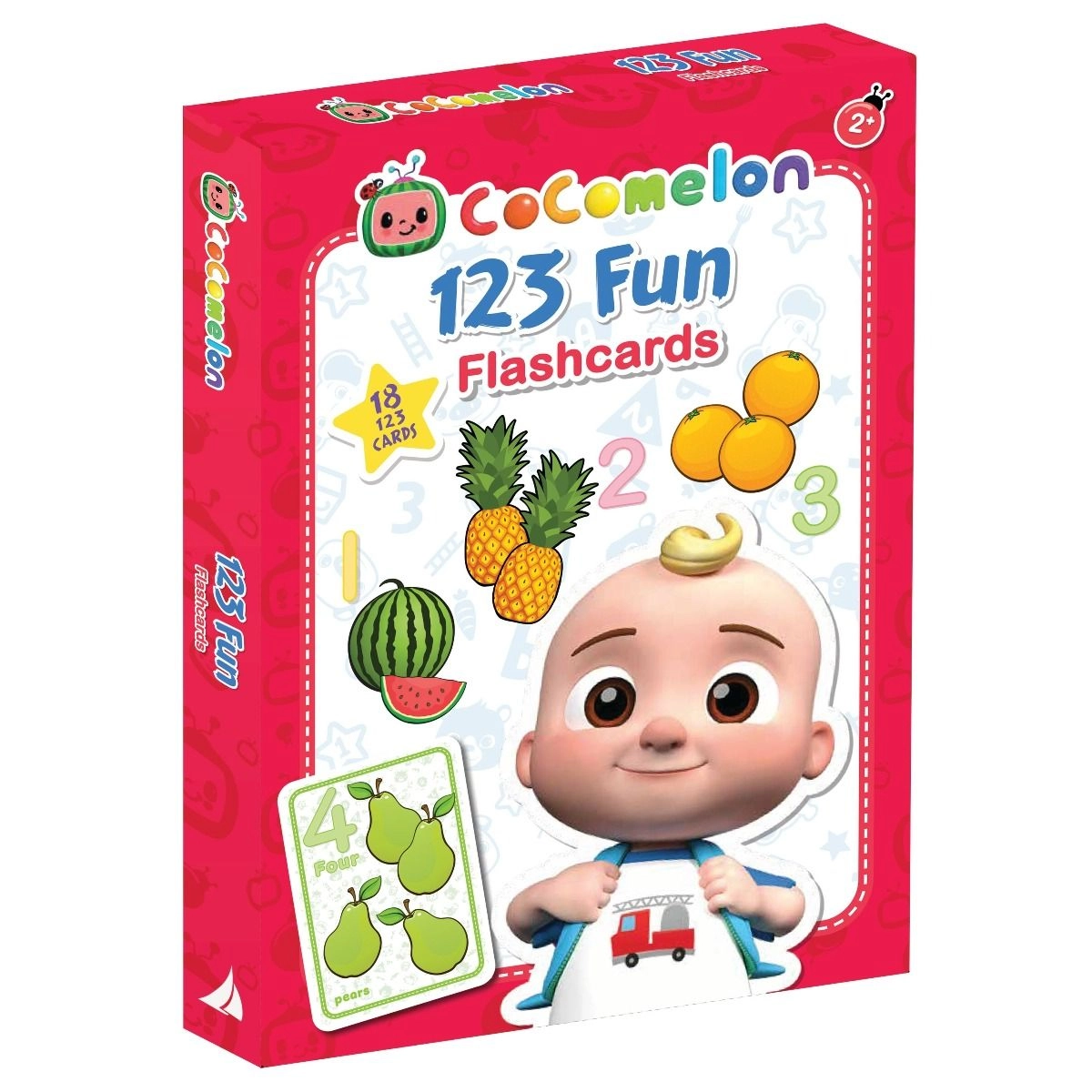 Edu Fun Cocomelon Giant Flash Cards 123 Fun - 3 +