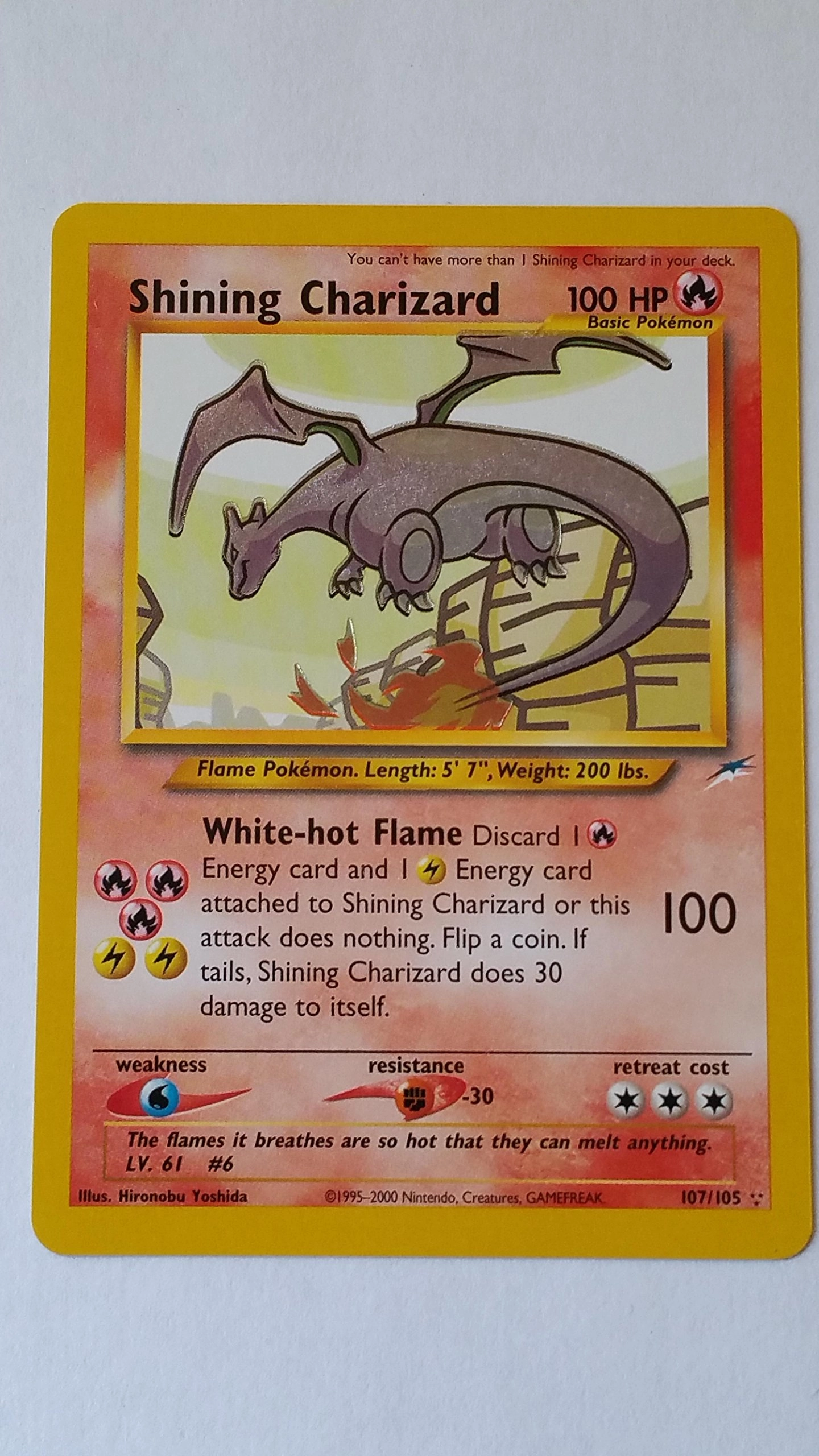 Pokemon USA, Inc. Shining Charizard 107 - Holo