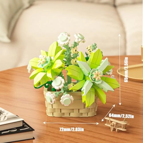 Mini Flower Building Block Set - 206pcs