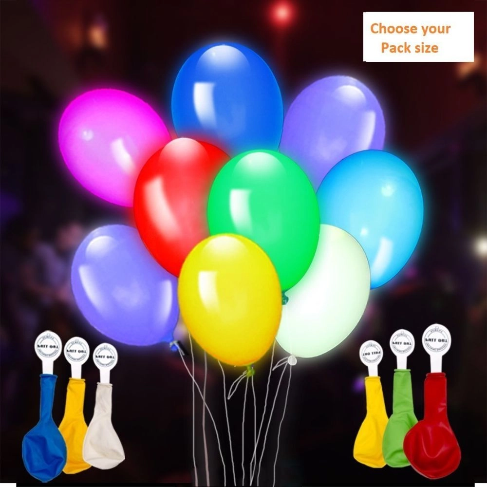 Party Time Trading LLC Assorted Led Balloons - Pack Of 5 Festival Party Celebrations