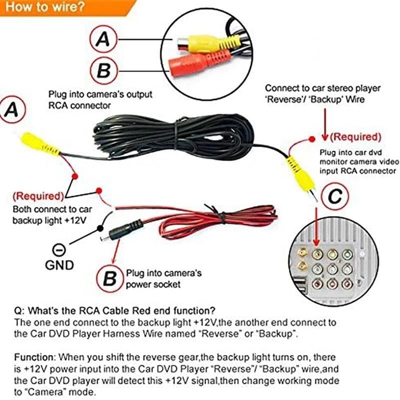 Rear View Camera - Night Vision 640*480 pixels