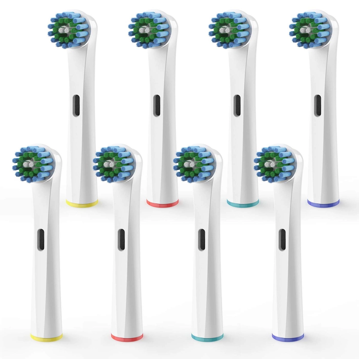 Keweilian Replacement Toothbrush Heads - Compatible 8 Count