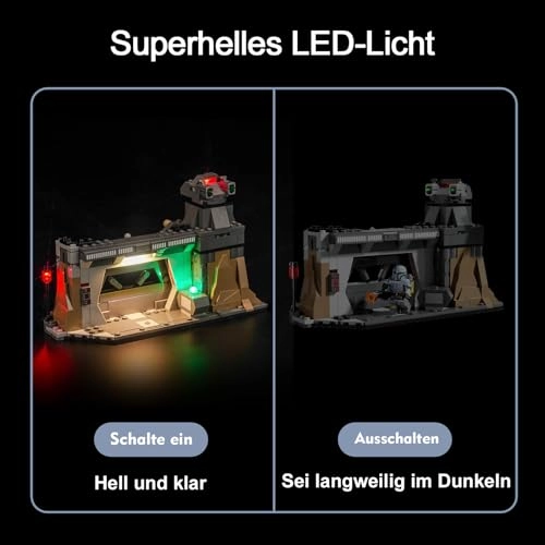 LED Light Set for LEGO 75386 Paz Vizsla and Moff Gideon Battle - Copper Mandalorian