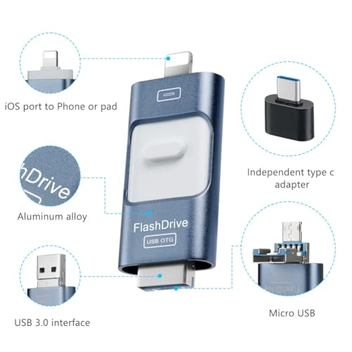 4 in 1 USB Flash Drive - USB 3.0 Type-C 64GB