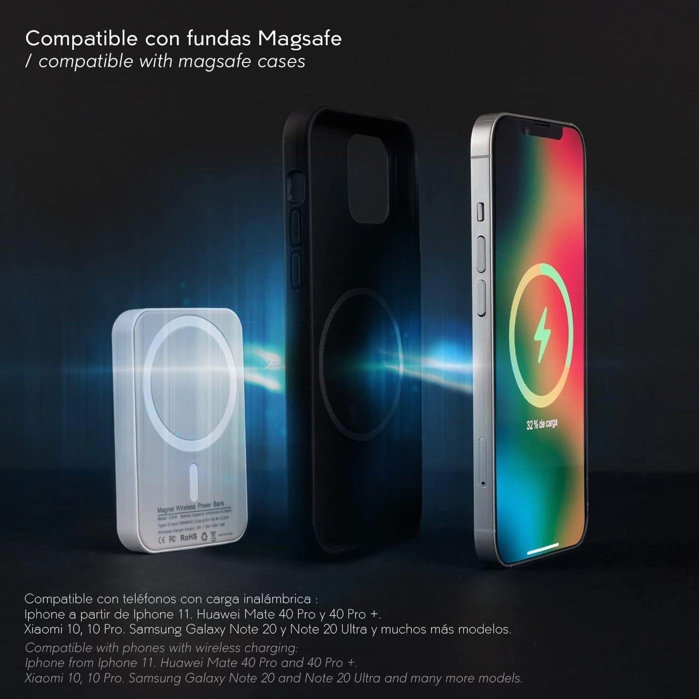 Magnetic Wireless Power Bank - 10000mAh 15W