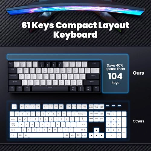 60% Mechanical Gaming Keyboard - Wired