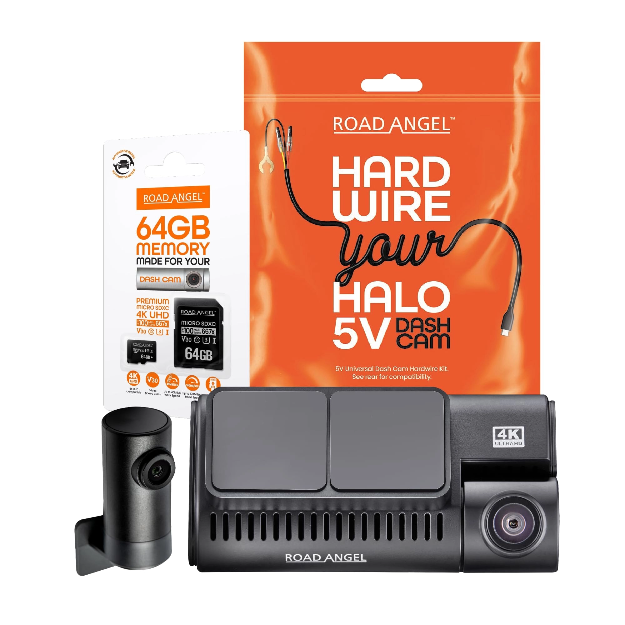 Road Angel Halo Edge Dual - 4K UHD + RC10 - 1080p Full HD