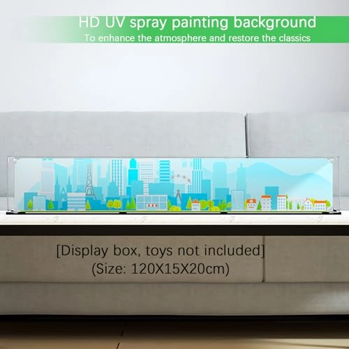 Acrylic Display Case for Lego 21344 - 120 x 15 x 20 cm Dustproof Waterproof