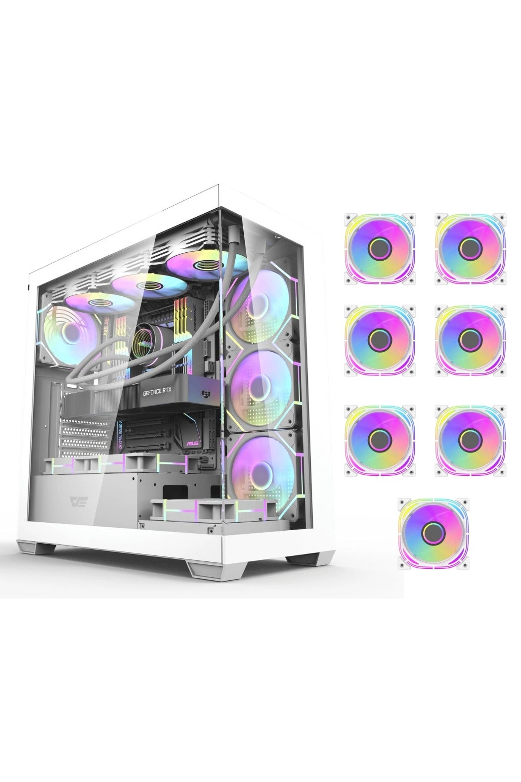 darkFlash DS900G - curved tempered glass Mid Tower