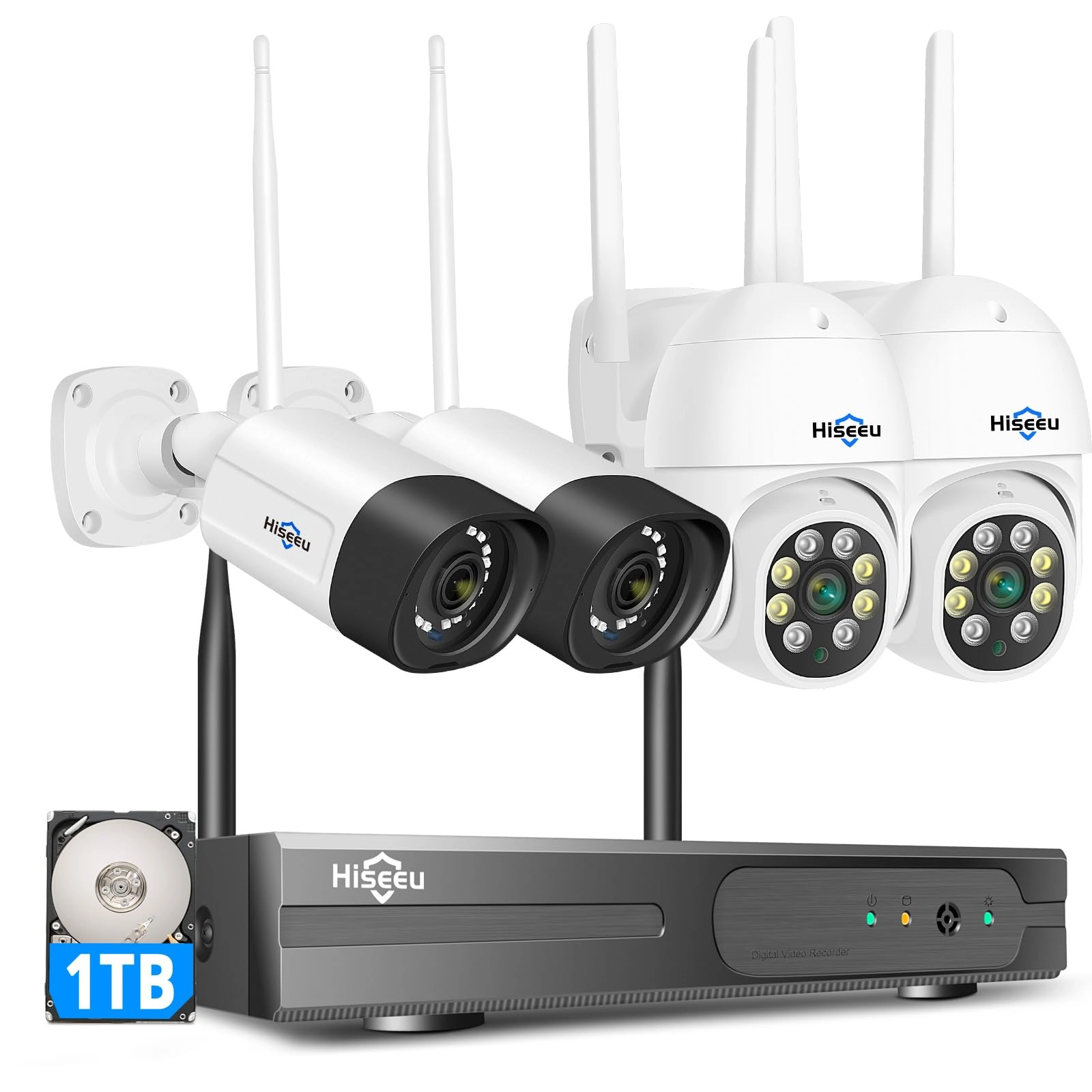 Hiseeu WK-4HD203-AT - 4 8-channel 3MP