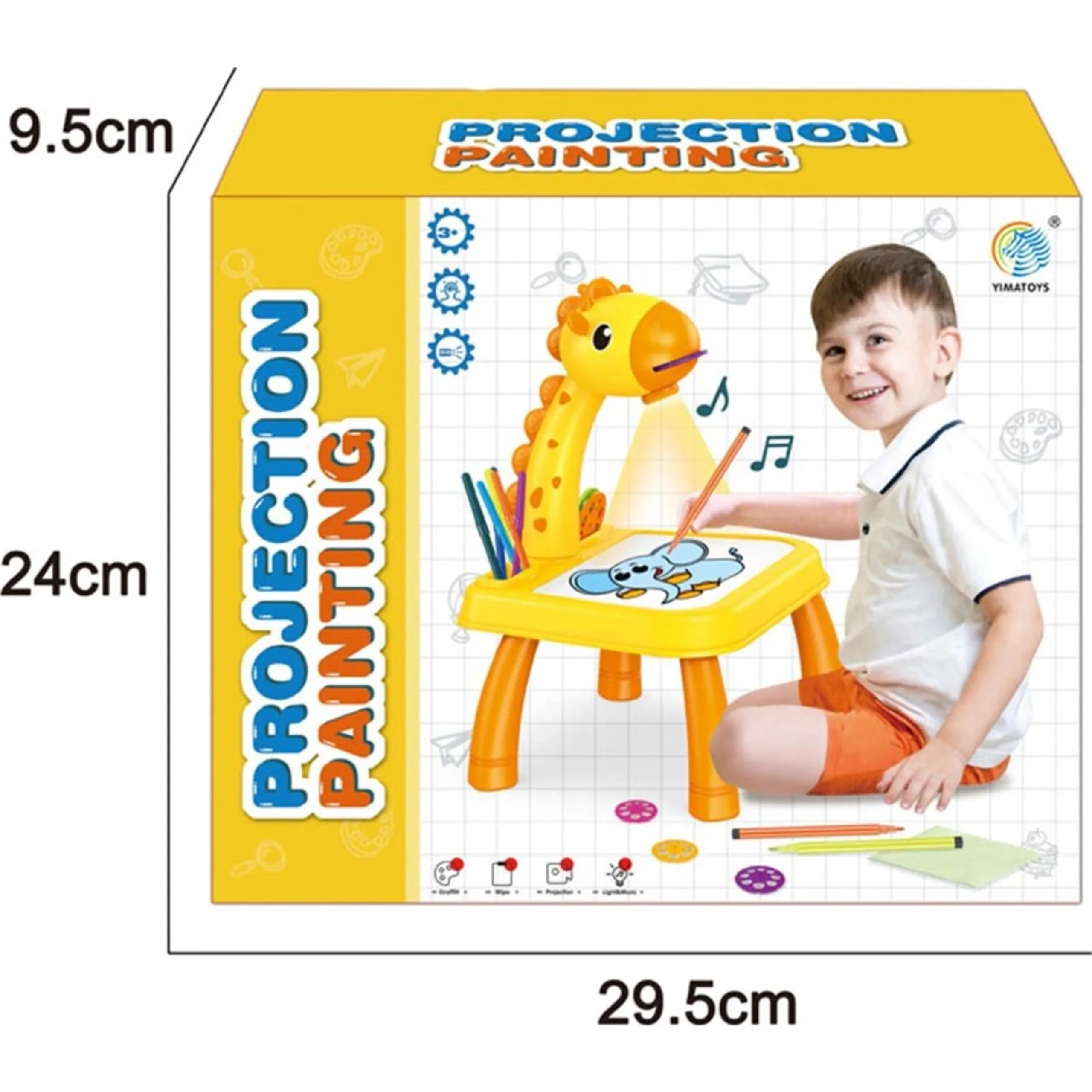 Kikibebe Projection Painting Machine Musical Toy - 3 years+