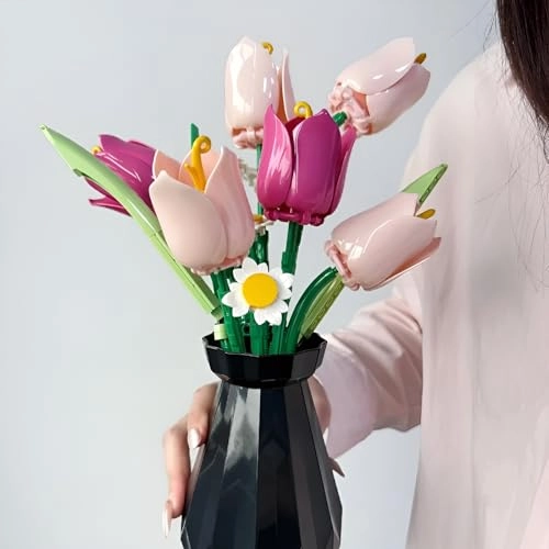 Tulip Bouquet Building Kit - 223 pcs