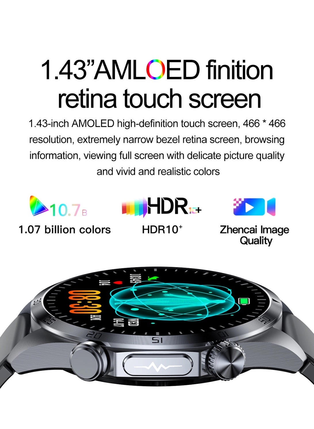 VE57 Alloy+stainless steel+PC+AMOLED