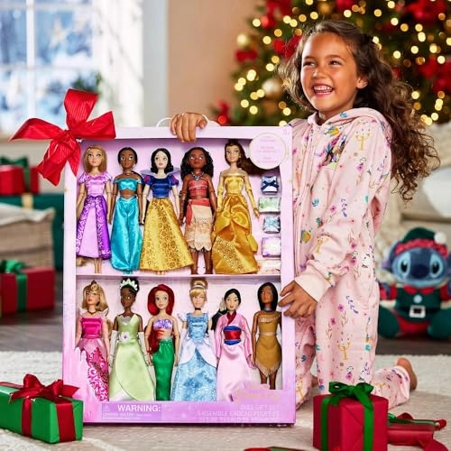 Princess Classic Doll Collection - 11 Pieces 11 Inches Gift Set