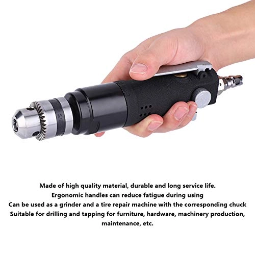 Straight Pneumatic Drill - 3/8 Chuck 3500rpm 90PSI