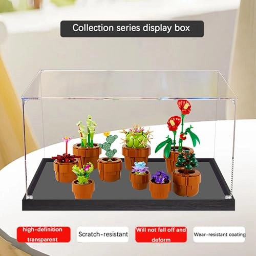 Acrylic Display Case - 15.74x7.87x7.87inches Wooden Base