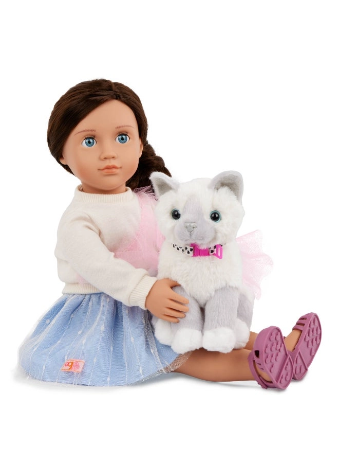 Mindy Doll - 18-inch + Pepper Kitten - 6-inch Ages 3+