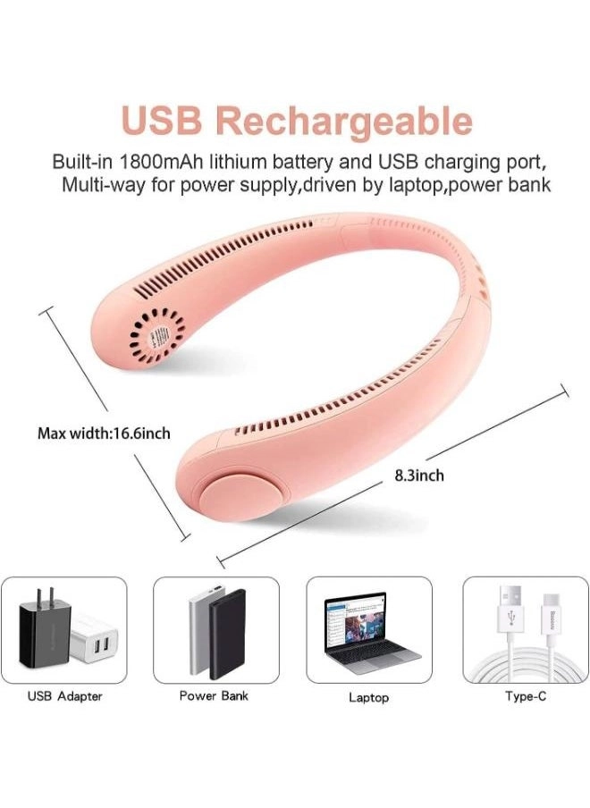 Portable Neck Fan - Personal Mini Cooler Hanging Bladeless