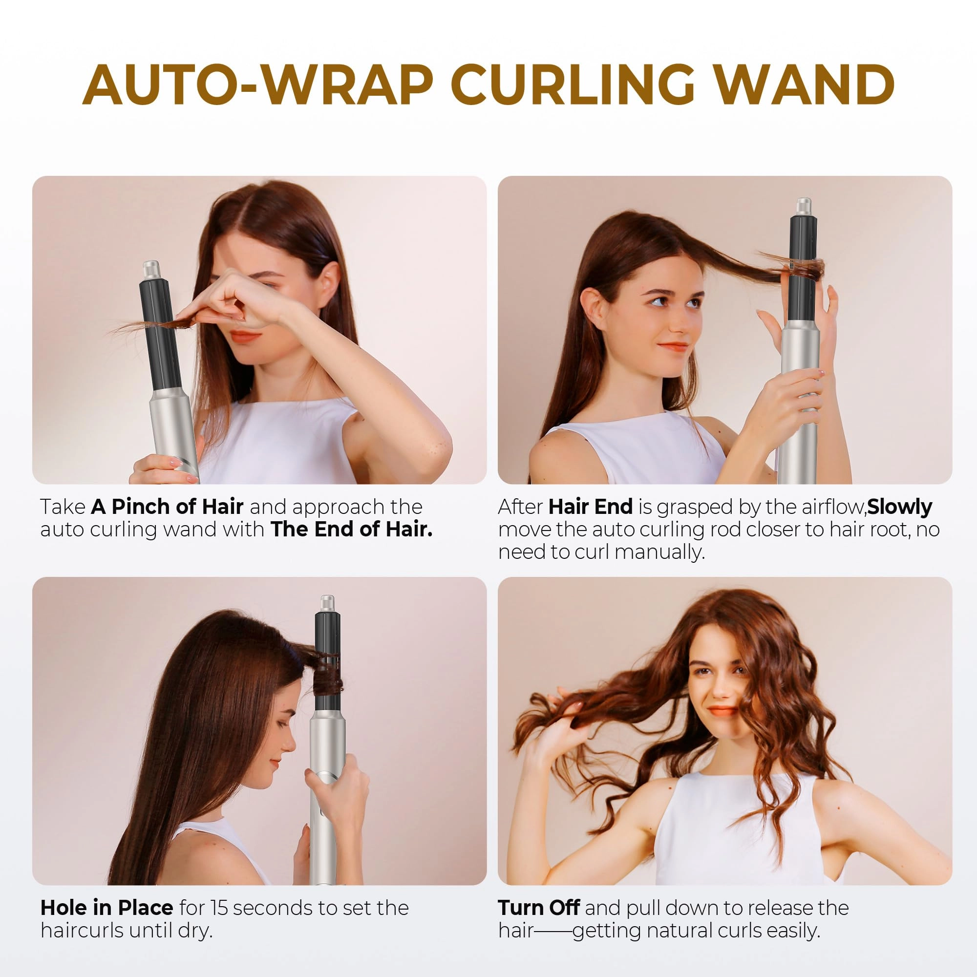 5 in 1 Blow Dryer Brush - Green Gold 800 watts