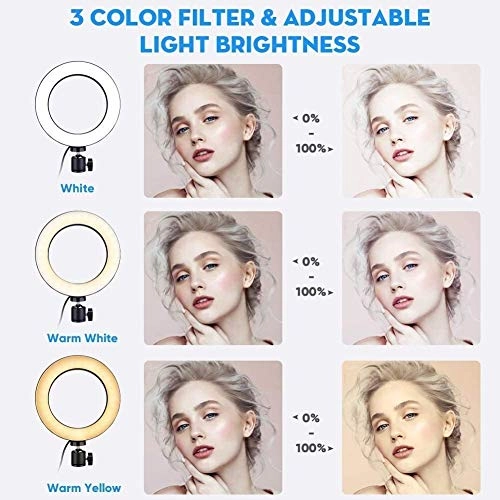 Ring Light LED - 6" Tripod 3 Light Modes