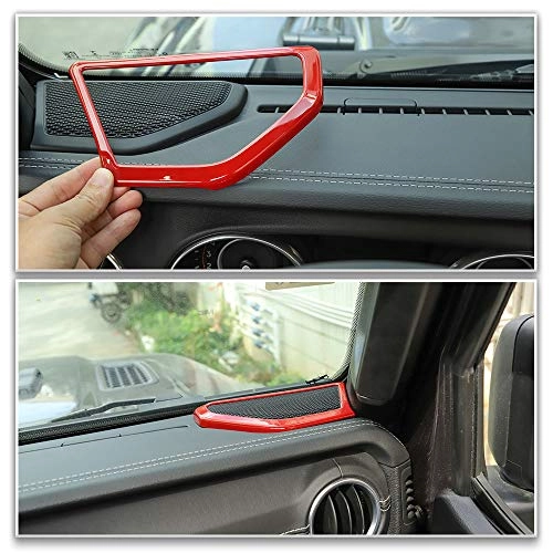 A pillar Speaker Decoration Cover Trim - Wrangler JL JLU & Gladiator JT 2018 2019 2020 2021 2022 2023 2024 A-Pillar