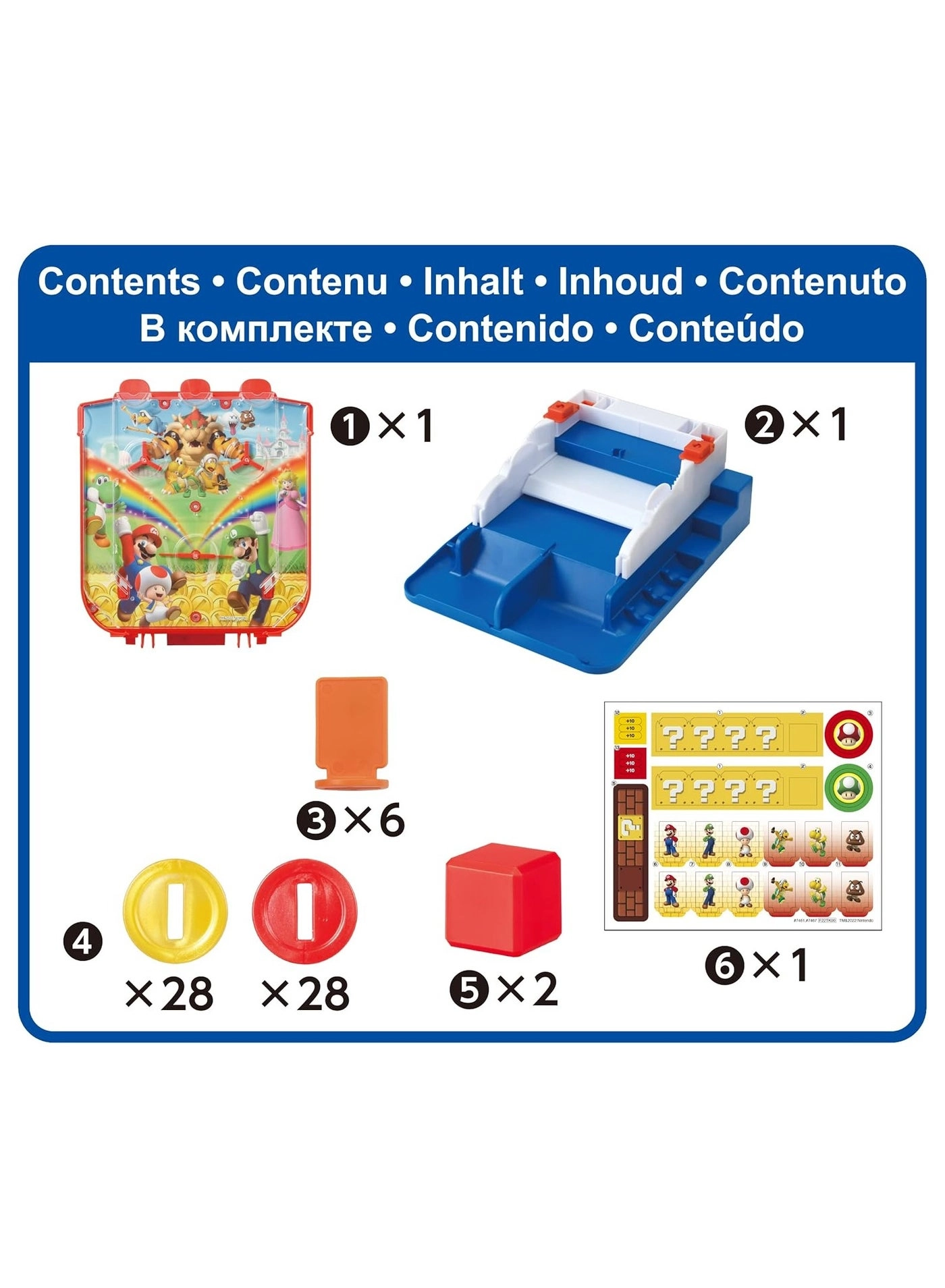 Super Mario Lucky Coin Game - Tabletop Skill and Action Game