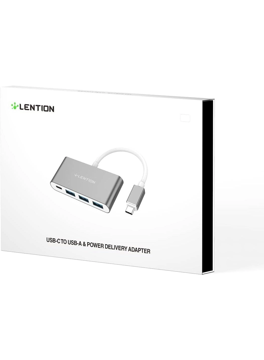 4-in-1 USB-C Hub - 3 USB 3.0 Type-C Power Delivery Space Gray