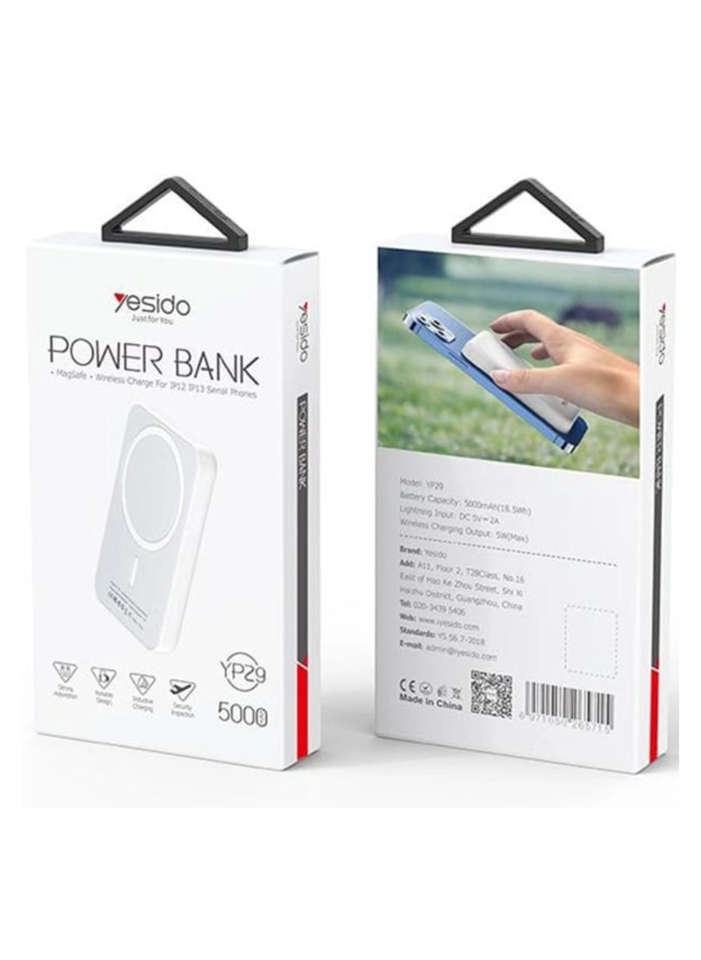 YP29 - 5000mAh Qi USB-C