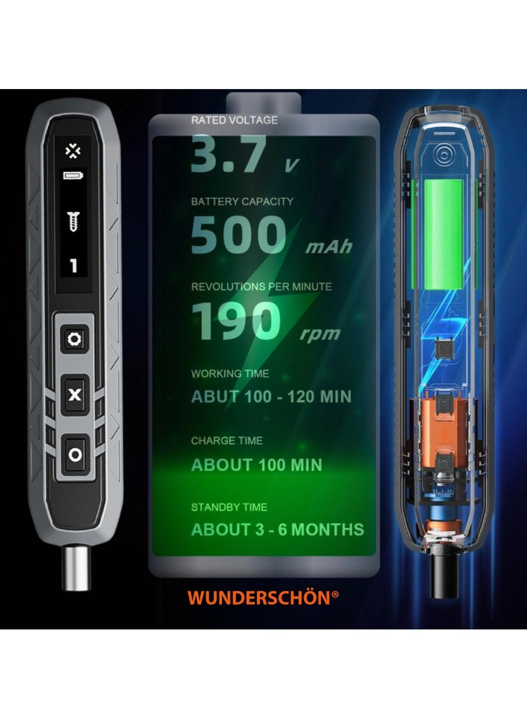 Electric Screwdriver Set - 500 mAh