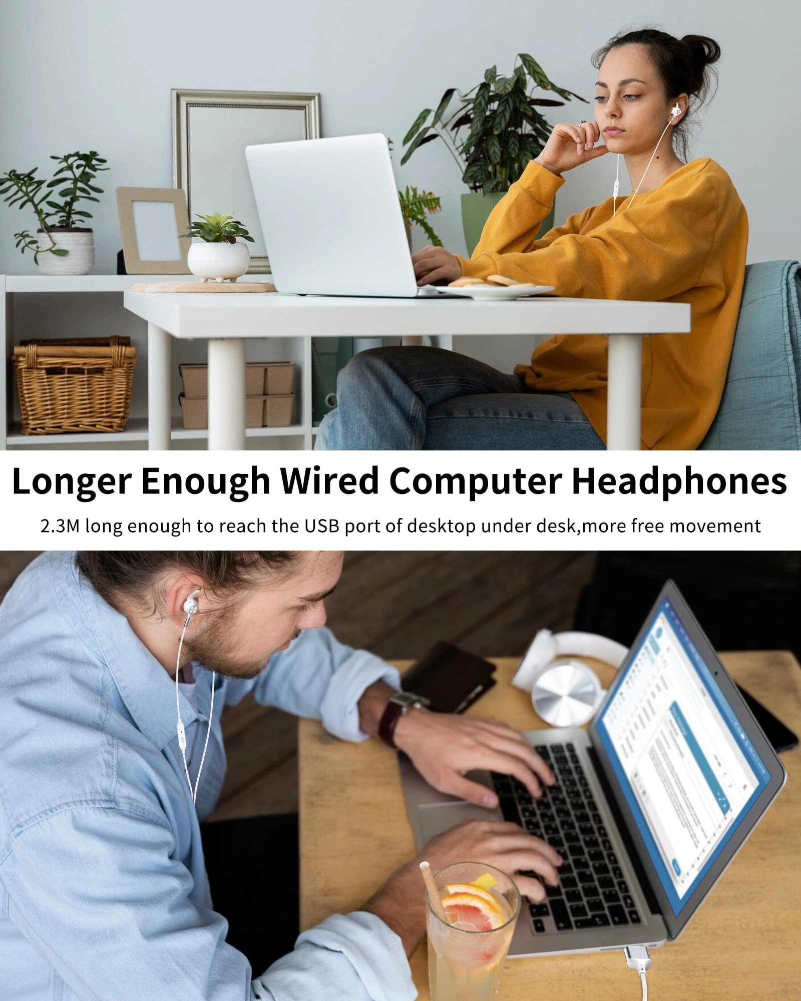 USB Earbuds - Wired Earbud