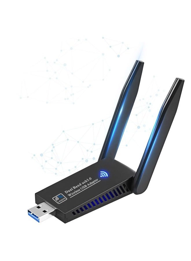 Wodgreat USB WiFi Adapter - 2.4G/5G USB3.0 802.11AC
