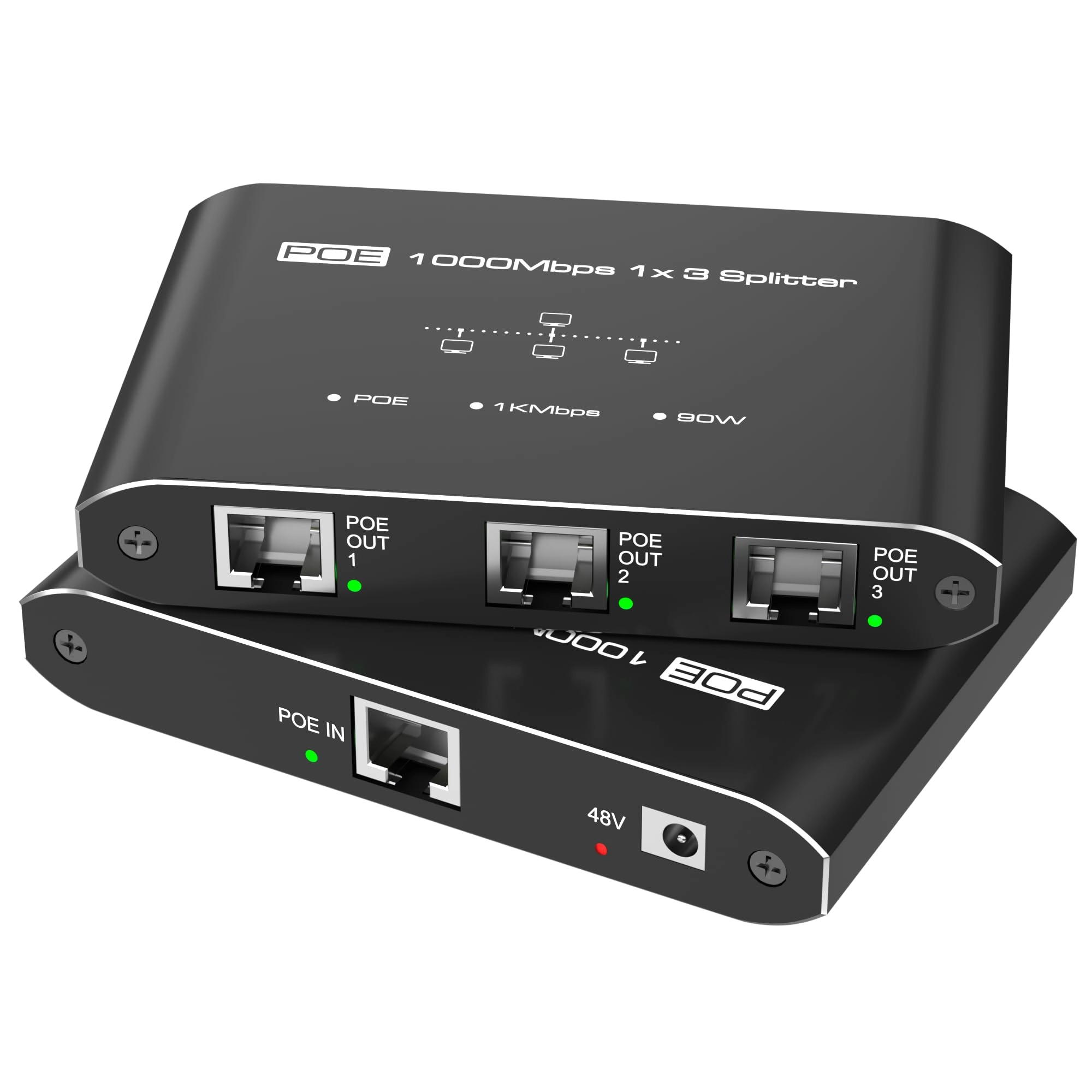 Closs PoE 1 IN 3 OUT - 30W 3 Port Gigabit 802.3at/af
