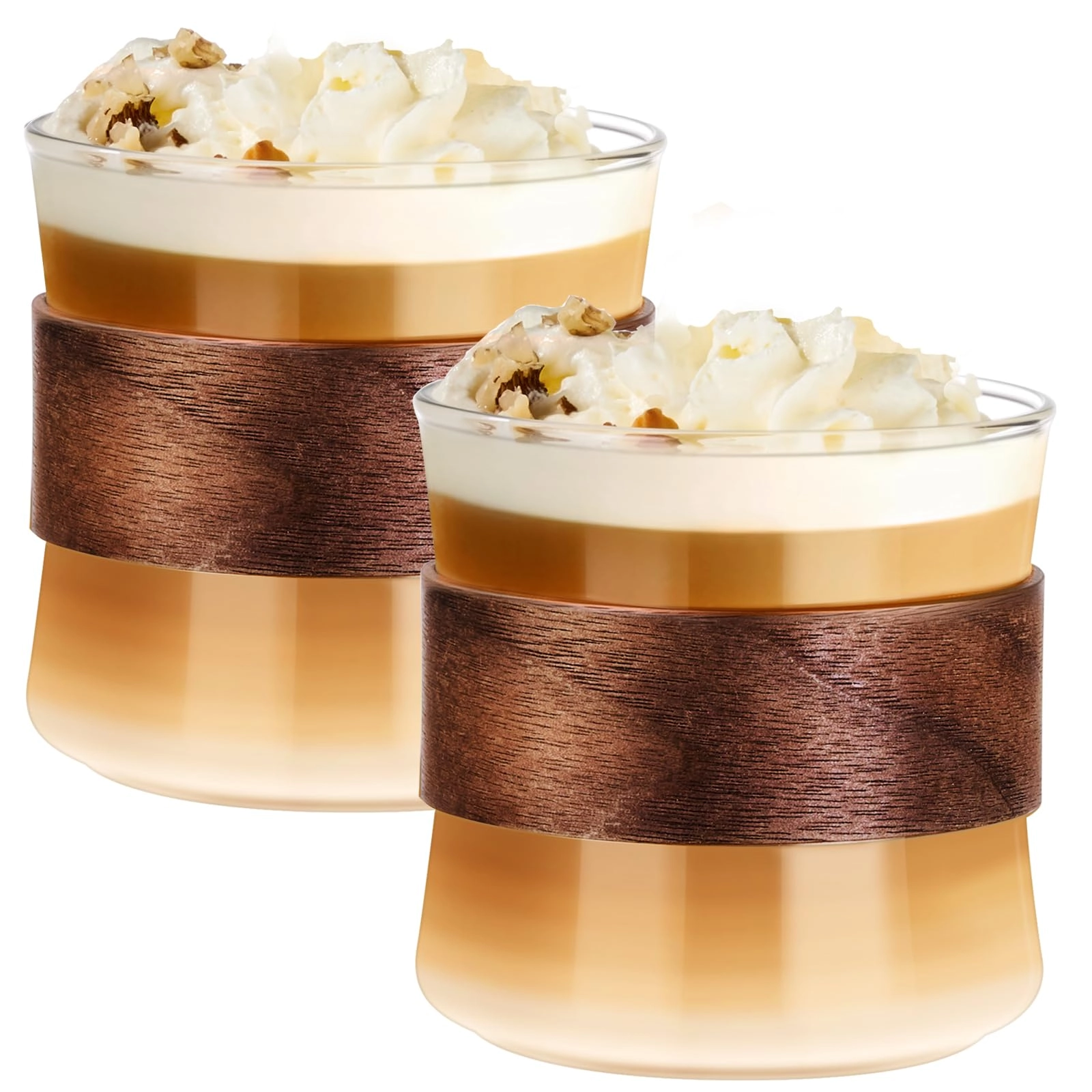 Espresso Cup - 2 pcs Wooden Ring