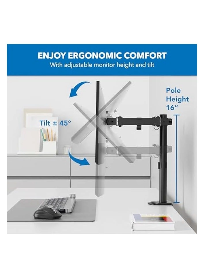 Single Monitor Desk Mount - 1 32 Inch