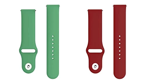 2 Pack 20mm Silicone Watch Band for Sekonda Motion