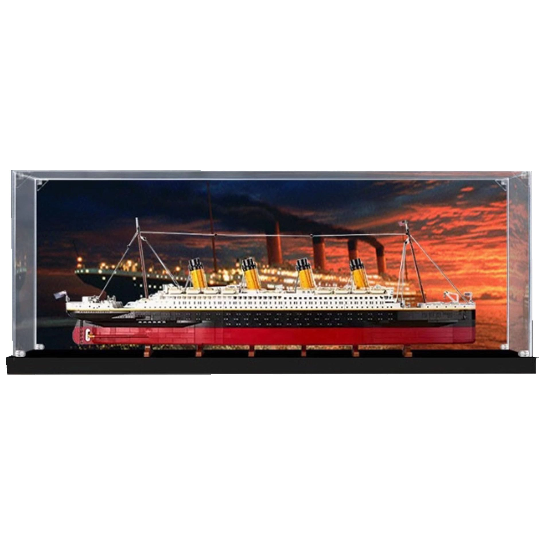 YUANZITIAN Acrylic Clear Display Case - 2mm or 3mm for LEGO Titanic 10294