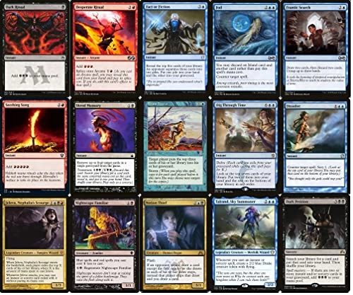 Blue Red Storm Commander - Custom Built Elite 100 Card