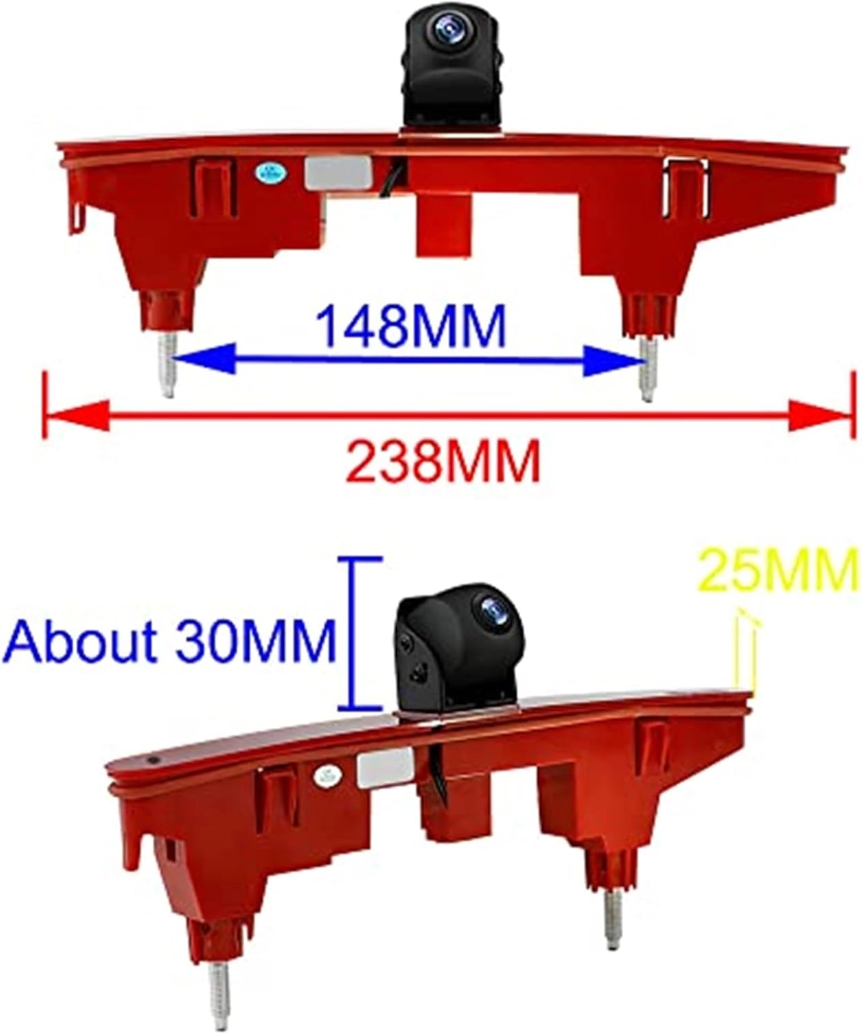 Rear View Backup Brake Light Camera - Night vision High-resolution